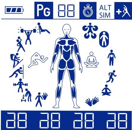 SPORT ELEC SPORT PRO - Beskrivelse av skjermen - 1