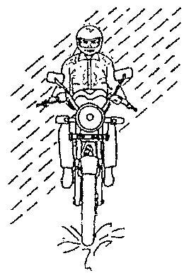 SYM 125 XS - N'appliquez pas les freins et ne manoeuvrez pas de façon brusque. - 1