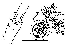 SYM XS125-K - § CONTROLE DES AMORTISSEURS DE LA FOURCHE AVANT § - 1