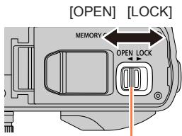PANASONIC LUMIX DMC-TZ100 - TZ80/TZ81 Insérer la batterie - 1