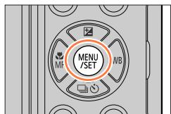 PANASONIC LUMIX DMC-TZ100 - Procédure de réglage du menu - 1
