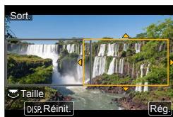 PANASONIC LUMIX DMC-TZ100 - Modifier la position et la taille d'un cadre de recadrage - 1