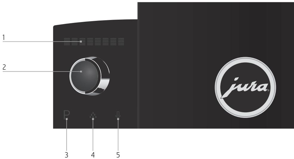 JURA D6 - Control elements - 2