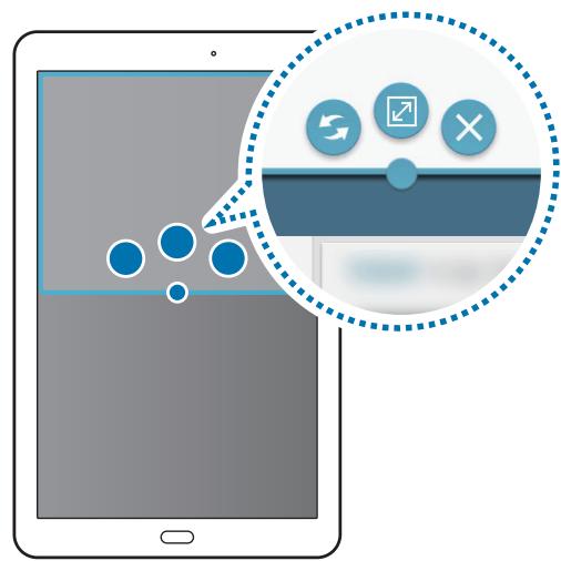 SAMSUNG TAB E - Utiliser les options Multi-fenêtres - 2