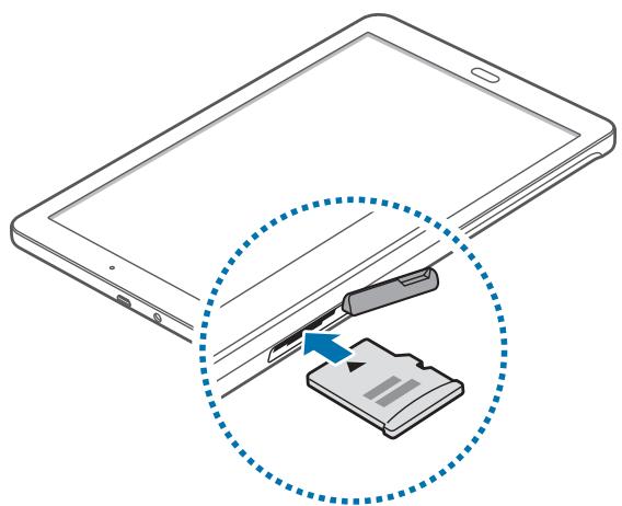 SAMSUNG TAB E - Installer une carte mémoire - 3