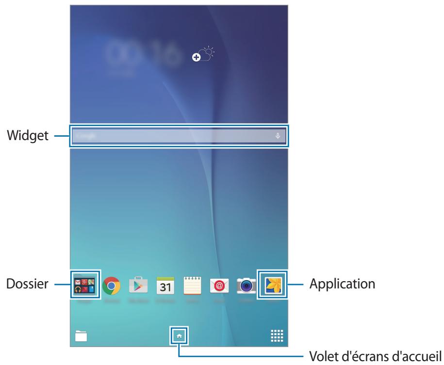 SAMSUNG TAB E - Écran d'accueil - 1
