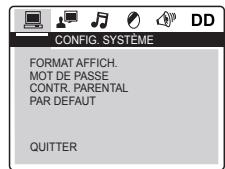 MUSE M-718DR - CONFIG.SYSTÉME(CONFIG DU SYSTEME - 1
