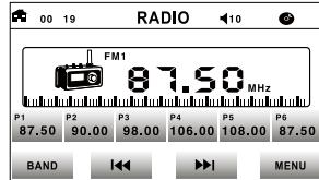 MUSE M-725 DR - ECOUTE DE LA RADIO - 1