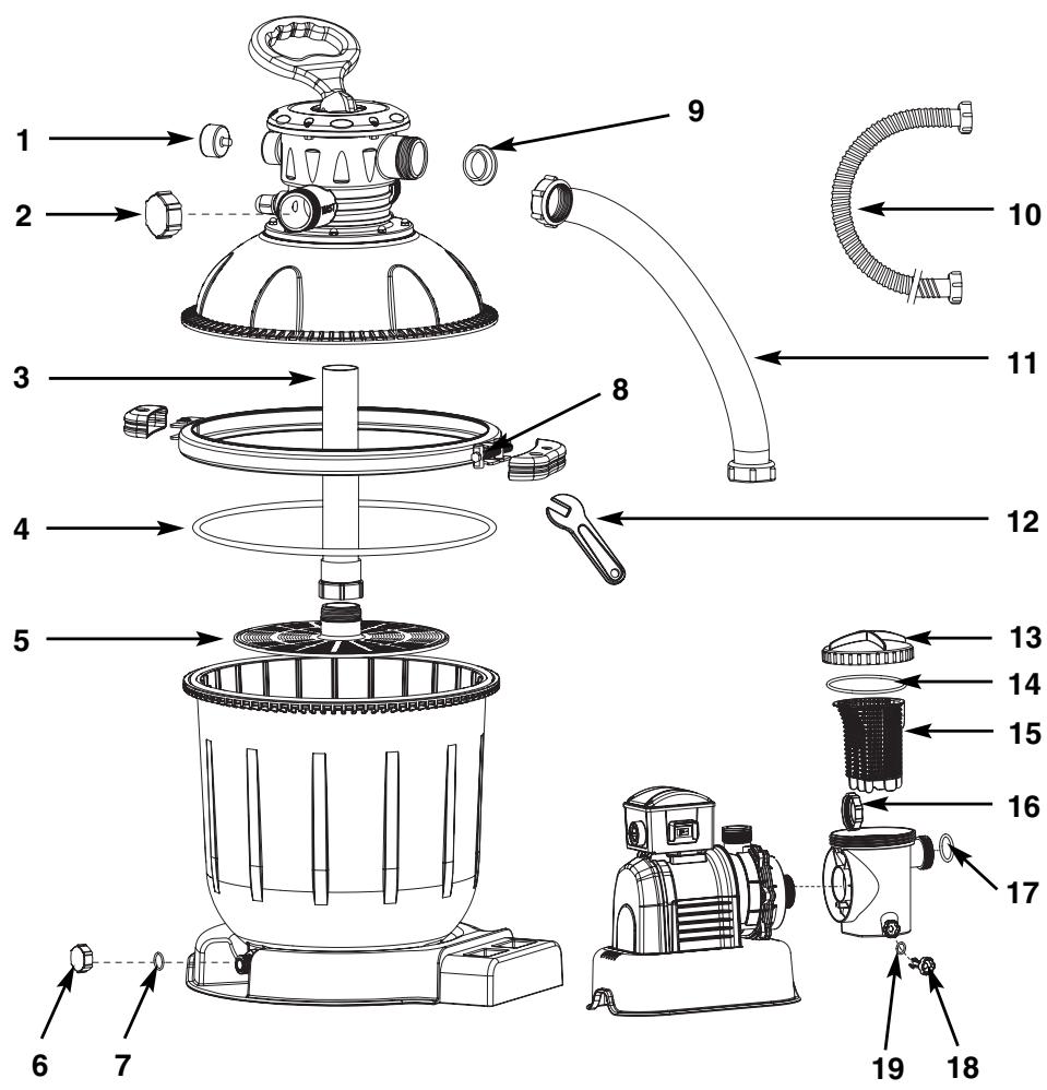 INTEX SF20220R - DETAIL Des PIECES - 1