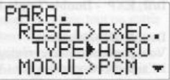 FUTABA 7C - CHOIX DUTYPE DE MODELE - 1