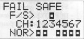 FUTABA 7C - REGLAGE DE LA FONCTION FAIL-SAFE - 1