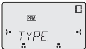FUTABA FX-18 - Sélection du type de modele (TYPE) - 1