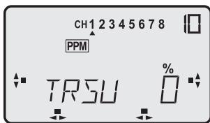 FUTABA FX-18 - Decalage de la mediane du servo (TRSU) - 2