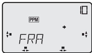 FUTABA FX-18 - Sélection de la langue (FRA) - 1