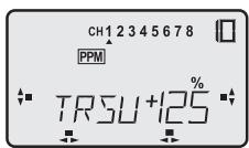 FUTABA FX-18 - Decalage de la mediane du servo (TRSU) - 5