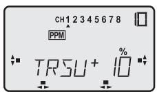 FUTABA FX-18 - Decalage de la mediane du servo (TRSU) - 3