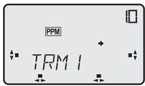 FUTABA FX-18 - Programme de réglage de précision (trim 1 et 2) (TRM 1 / TRM 2) - 1