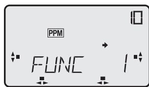 FUTABA FX-18 - Affectation des manches (FUNC) - 1