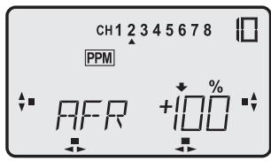 FUTABA FX-18 - Réglage de la course de l'organe de pilotage (AFR) - 4