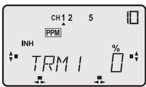 FUTABA FX-18 - Programme de réglage de précision (trim 1 et 2) (TRM 1 / TRM 2) - 3