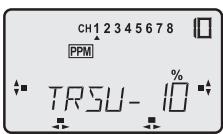 FUTABA FX-18 - Decalage de la mediane du servo (TRSU) - 4