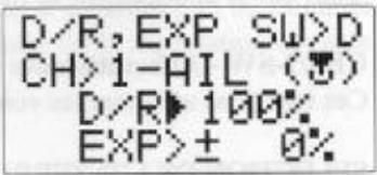 FUTABA T7CAP - Réglage d'exponentielle - 1