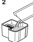 PANASONIC LV95 - Kaada vesijohtovettä ja pesuainetta puhdistusnesteen lokeroon. - 2