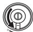 PANASONIC LV95 - Rotate the lock ring to "O" to unlock the power switch: - 1