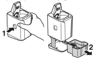 PANASONIC LV95 - Placez le chargeur auto-nettoyant [③] sur une surface dure et plate. - 1