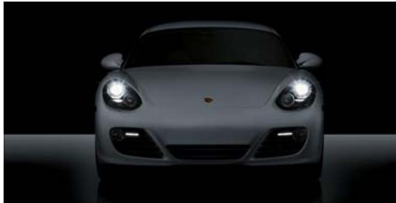 PORSCHE CAYMAN - Phares Bi-Xénon avec contrôle de faisceau dynamique en virage etieuxde jouràDEL. - 1