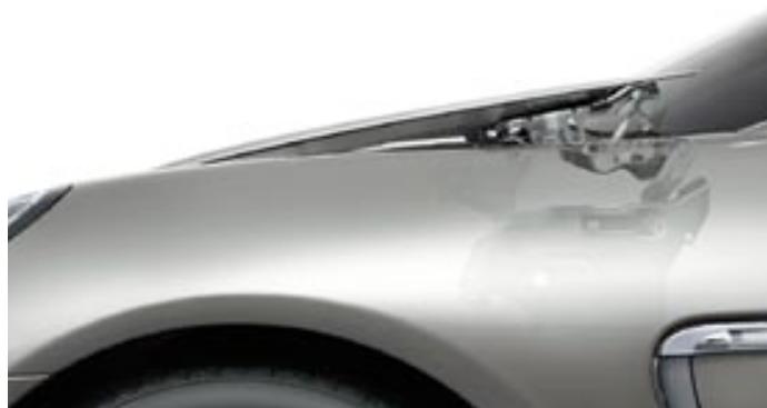 PORSCHE PANAMERA S - Le capot avant actif. - 1