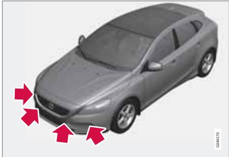 VOLVO V40 - Nettoyage des capteurs - 1
