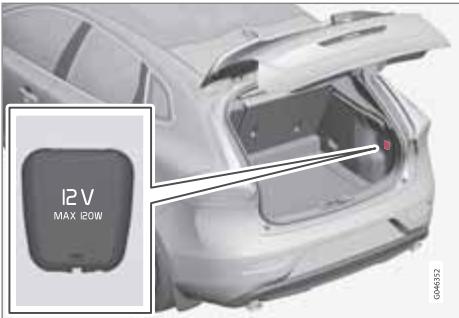 VOLVO V40 - Prise 12 v* - 1