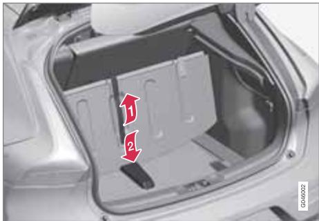 VOLVO V40 - Dispositif de retenue pour sacs à provisions rabatable* - 2