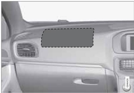 VOLVO V40 - Coussin gonflable du côté passager - 2
