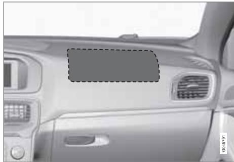 VOLVO V40 - Coussin gonflable du côté passager - 1