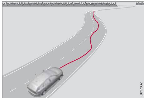 VOLVO V40 - Généralités concernant le contrôle d'alerte de vigilance du conducteur (DAC) - 1