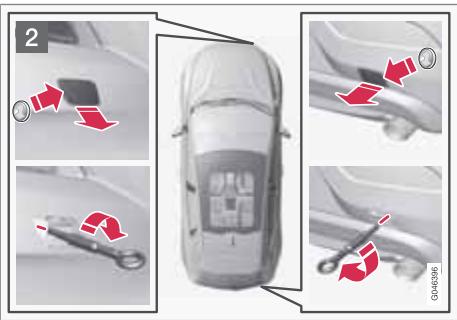 VOLVO V40 - Cilet de remorquage - 1