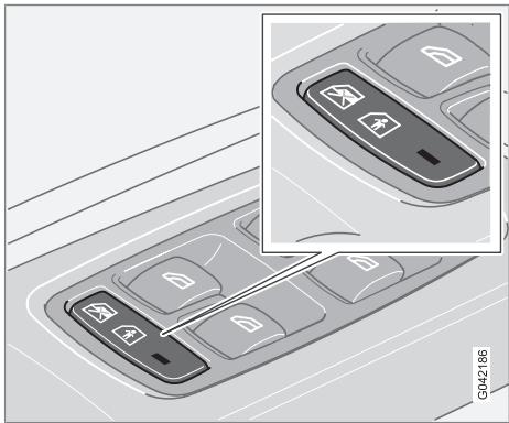 VOLVO V50 - Verrouillage électrique des portes et des fenêtres arrêté* - 1
