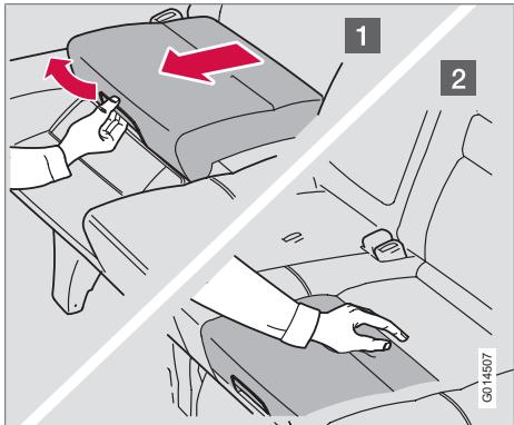 VOLVO V50 - Abaissement du coussin rehausseur - 1