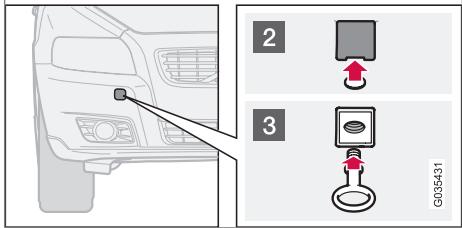 VOLVO V50 - Élément de remorquage - 2