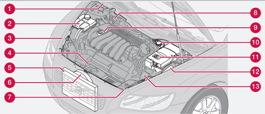 VOLVO V50 - Ouverture du capot moteur - 2