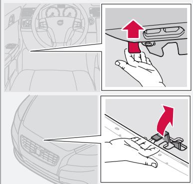 VOLVO V50 - Ouverture du capot moteur - 1