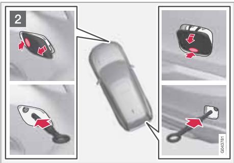 VOLVO V60 - Installation de l'anneau de remorquage - 2