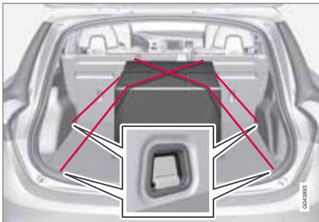 VOLVO V60 - Écrous de retenue de charge - 1