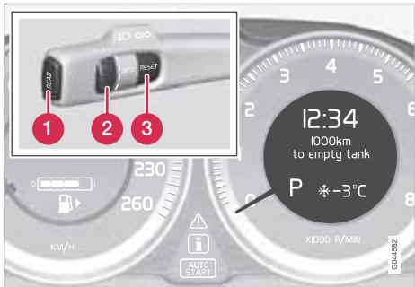 VOLVO V60 - Mode auto ou désactivation - 1