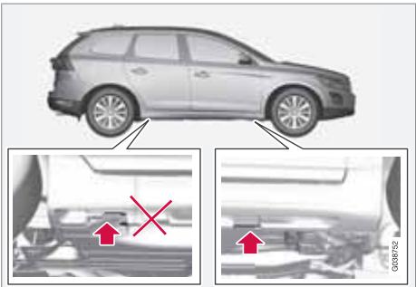 VOLVO XC60 - Levage de la voiture - 2