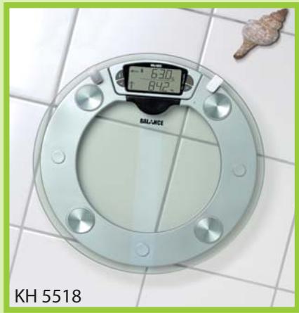 BALANCE KH 5518 BODY FAT, MUSCLE MASS AND WATER ANALYSIS SCALES - 1