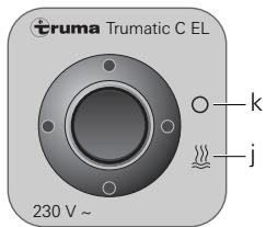 TRUMA TIC C 6002 - Fonctionnement à l'électricité 230 v (450 w/2 a) – seulement sur le modèle trumatic c EL – (eau chaude uniquement) - 1