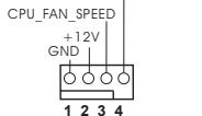 ASROCK H61DEL, H61M-DG3/USB3, H61M-DGS, H61M-GE, H61M-GS, H61M-PS4, H61M-S, H61M-VG3 - CPU風扇接頭 - 1